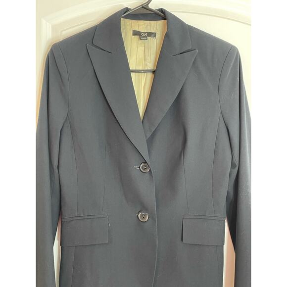 Cue Australia Blazer US Size Small Black Preppy Officecore Dark Academia - Picture 2 of 6